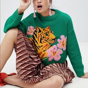 ASOS Tropical Tiger Sweater